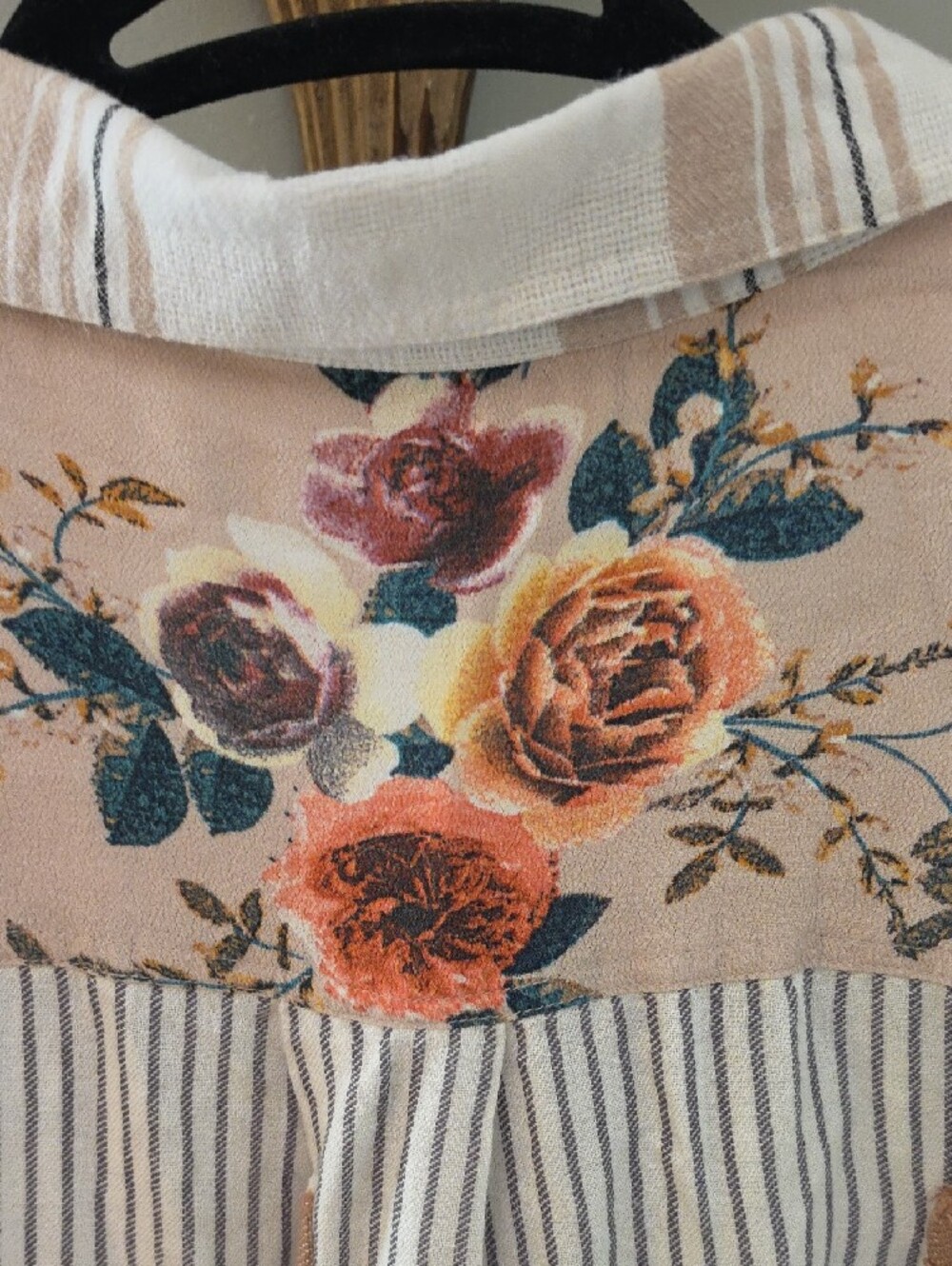 John Mark Cream and Tan Plaid Button-Down Shirt - Picture 7 of 9